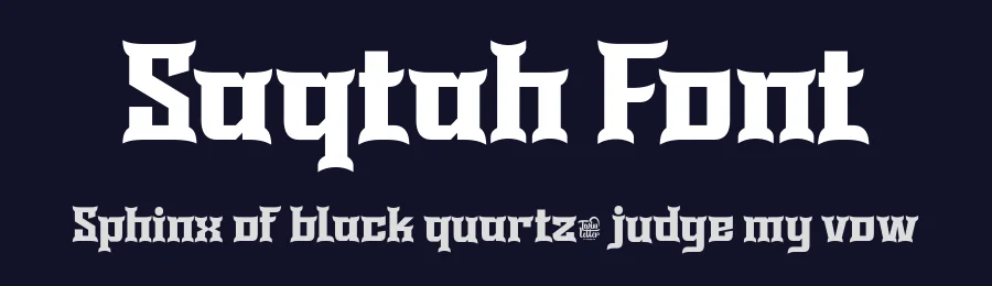 Saqtah Font by twinletter — Display Font — thumbnail 2