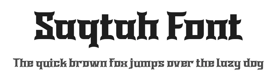 Saqtah Font by twinletter — Display Font