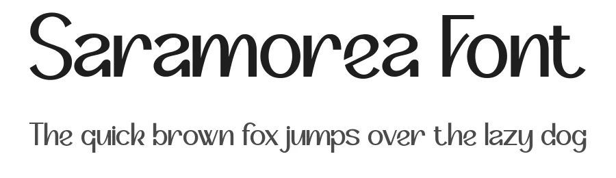 Saramorea Font by Flawless And Co — Sans Serif Font