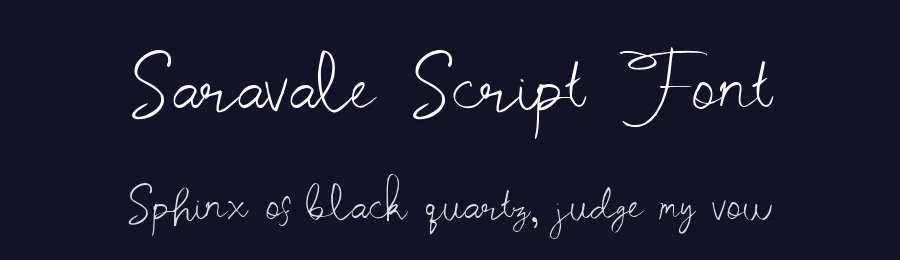 Saravale Script Font by madeDeduk — Script Handwritten Font — thumbnail 2