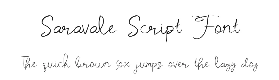 Saravale Script Font by madeDeduk — Script Handwritten Font