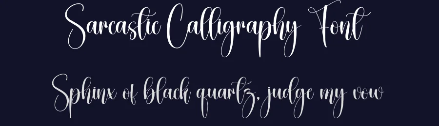 Sarcastic Calligraphy Font by creativeletter — Script Handwritten Font — thumbnail 2