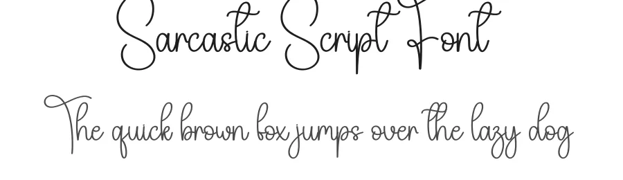 Sarcastic Script Font by creativeletter — Script Handwritten Font