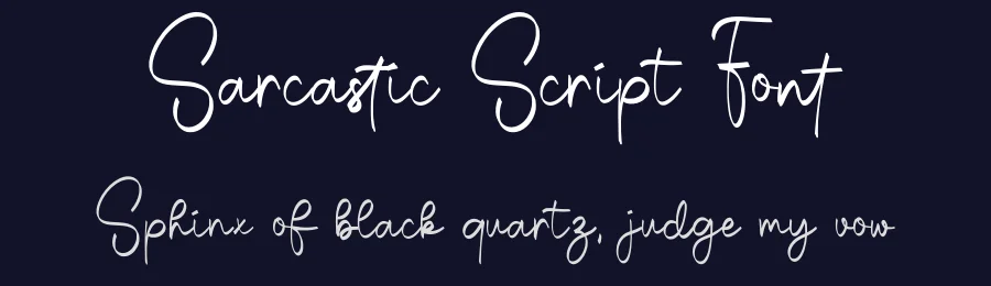 Sarcastic Script Font by Craftedtype — Script Handwritten Font — thumbnail 2