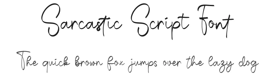 Sarcastic Script Font by Craftedtype — Script Handwritten Font