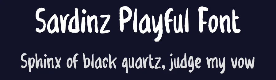 Sardinz Playful Font by Aivos Dreams — Display Font — thumbnail 2