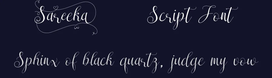 Sareeka Script Font by dayatz2009 — Script Handwritten Font — thumbnail 2