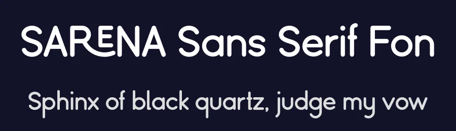 Sarena Sans Serif Fon by fontcade — Decorative Font — thumbnail 2