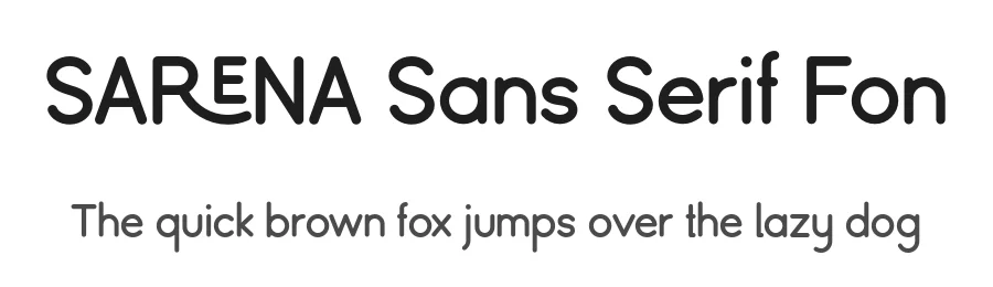 Sarena Sans Serif Fon by fontcade — Decorative Font