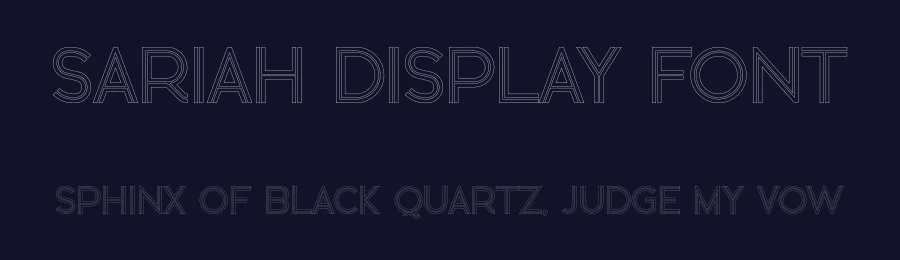 Sariah Display Font by vpcreativeshop — Serif Font — thumbnail 2