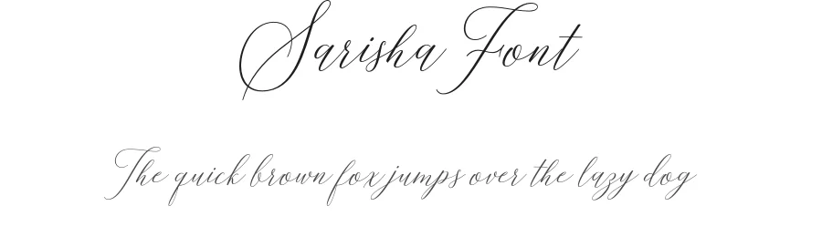 Sarisha Font by solidtype β Script Handwritten Font