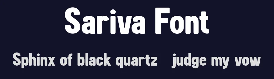 Sariva Font by Flawless And Co — Sans Serif Font — thumbnail 2