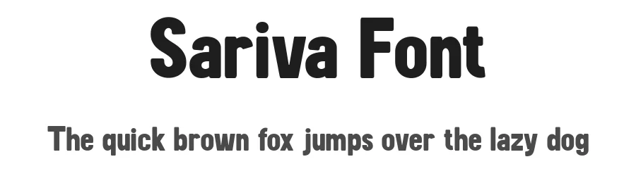 Sariva Font by Flawless And Co — Sans Serif Font