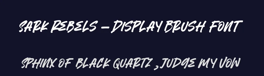 Sark Rebels – Display Brush Font by letterenastudios — Script Handwritten Font — thumbnail 2