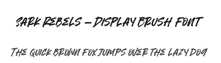 Sark Rebels – Display Brush Font by letterenastudios — Script Handwritten Font