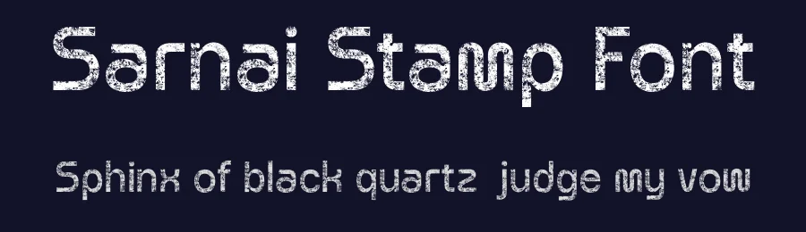 Sarnai Stamp Font by craftsupplyco — Sans Serif Font — thumbnail 2