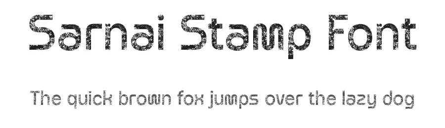 Sarnai Stamp Font by craftsupplyco — Sans Serif Font