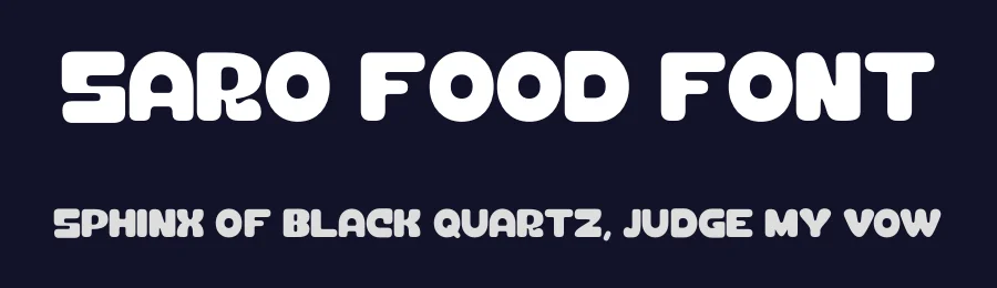 Saro Food Font by Illushvara Design — Sans Serif Font — thumbnail 2