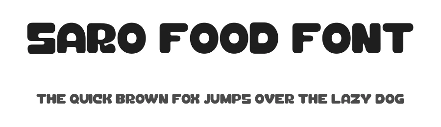 Saro Food Font by Illushvara Design — Sans Serif Font