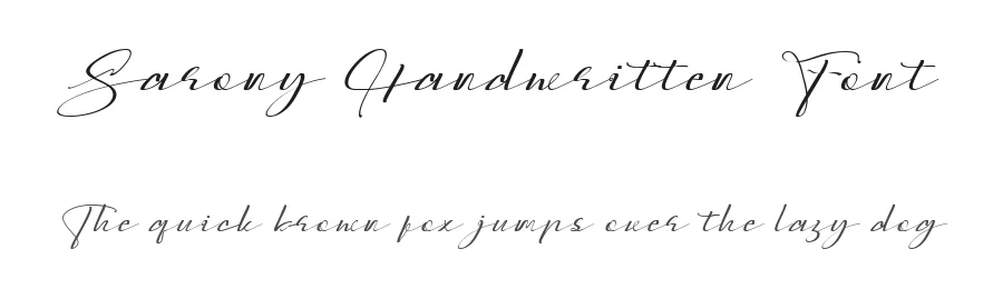 Sarony Handwritten Font by mixjpg — Script Handwritten Font