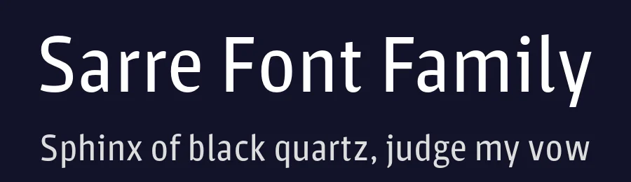 Sarre Font Family by Stereotypes — Sans Serif Font — thumbnail 2