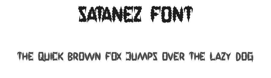 Satanez Font by noahtype — Decorative Font