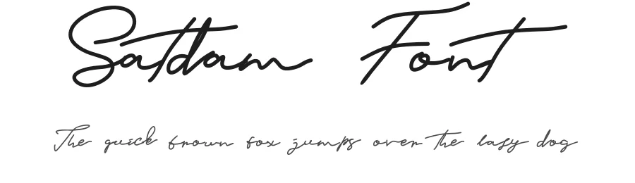 Satdam Font by Vroz Studio — Script Handwritten Font