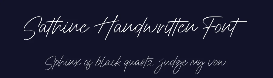 Sathine Handwritten Font by AesthericaStudio — Script Handwritten Font — thumbnail 2