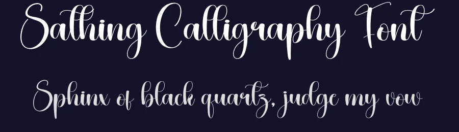 Sathing Calligraphy Font by creativeletter — Script Handwritten Font — thumbnail 2