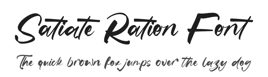 Satiate Ration Font by stylishtype.co — Script Handwritten Font