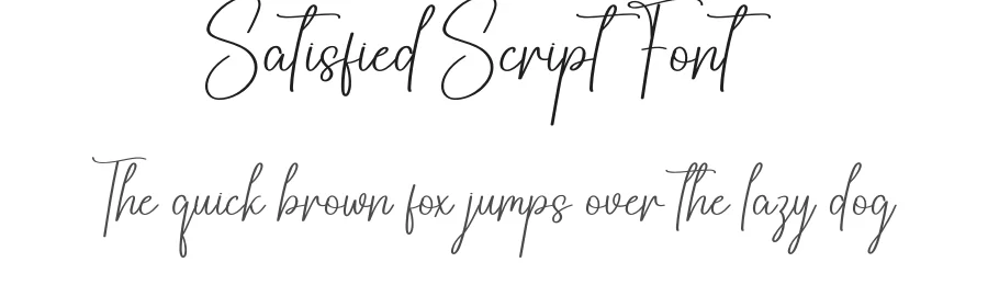 Satisfied Script Font by creativeletter — Script Handwritten Font