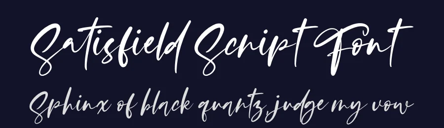 Satisfield Script Font by letterenastudios — Script Handwritten Font — thumbnail 2