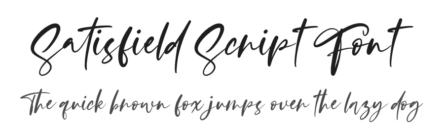 Satisfield Script Font by letterenastudios — Script Handwritten Font