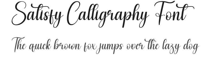 Satisfy Calligraphy Font by andikastudio — Script Handwritten Font