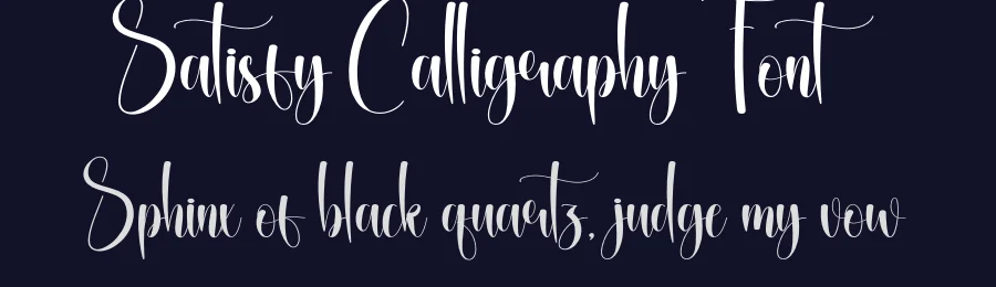 Satisfy Calligraphy Font by creativeletter — Script Handwritten Font — thumbnail 2
