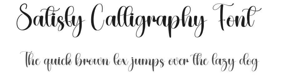 Satisfy Calligraphy Font by creativeletter — Script Handwritten Font