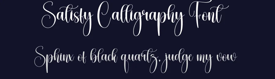 Satisfy Calligraphy Font by creativeletter — Script Handwritten Font — thumbnail 2