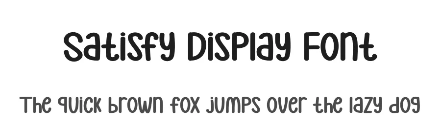 Satisfy Display Font by andikastudio — Display Font