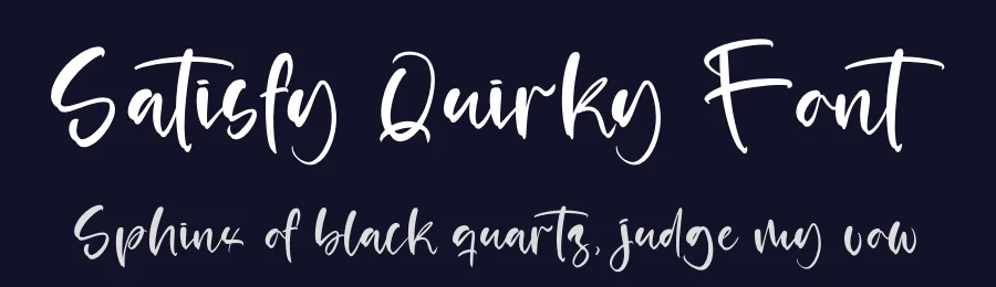 Satisfy Quirky Font by stylishtype.co — Script Handwritten Font — thumbnail 2