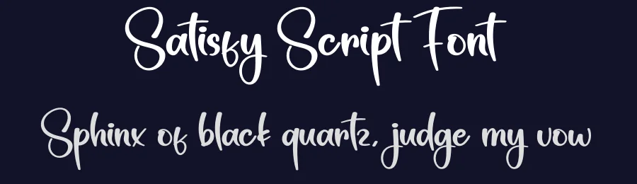 Satisfy Script Font by creativeletter — Script Handwritten Font — thumbnail 2