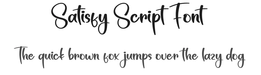 Satisfy Script Font by creativeletter — Script Handwritten Font