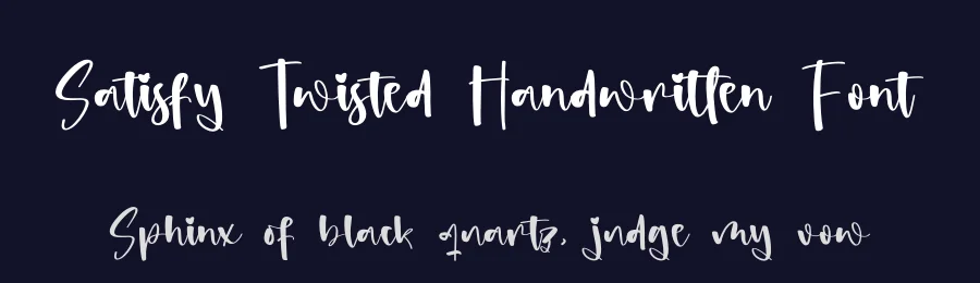 Satisfy Twisted Handwritten Font by Integritype Studio — Script Handwritten Font — thumbnail 2