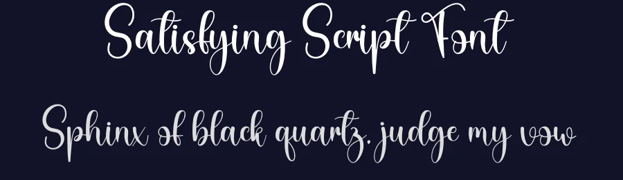Satisfying Script Font by creativeletter — Script Handwritten Font — thumbnail 2