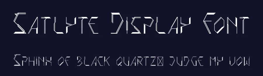 Satlyte Display Font by IntrovArtZone — Display Font — thumbnail 2
