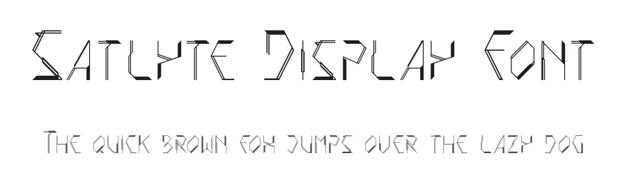 Satlyte Display Font by IntrovArtZone ā Display Font