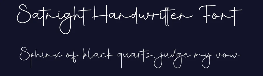 Satnight Handwritten Font by creativeletter — Script Handwritten Font — thumbnail 2