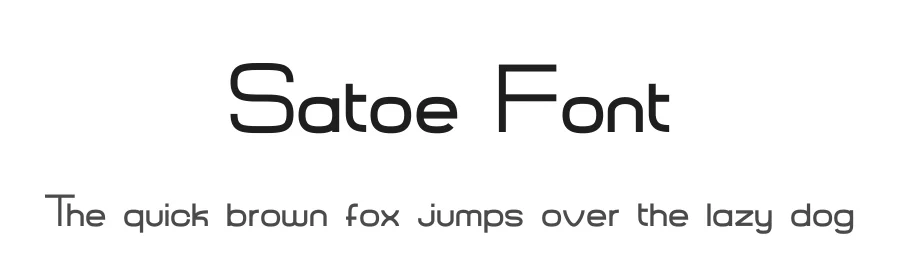 Satoe Font by Hasana Studio β Sans Serif Font