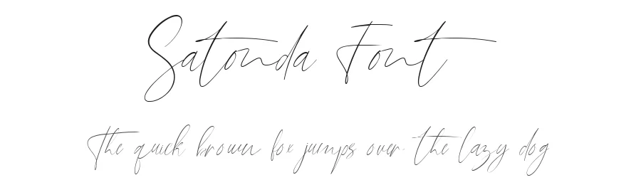 Satonda Font by nestype — Script Handwritten Font