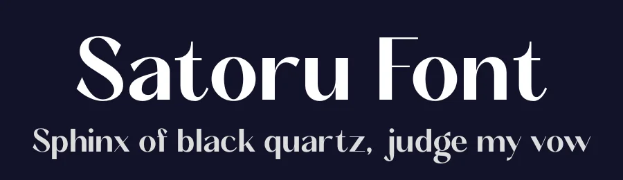 Satoru Font by Almeera Studio — Sans Serif Font — thumbnail 2