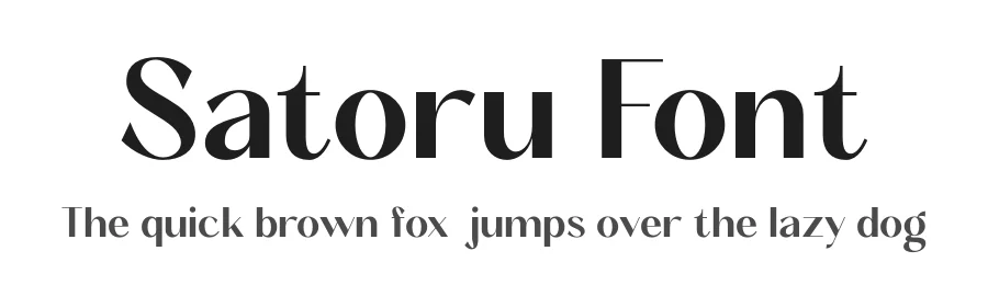 Satoru Font by Almeera Studio — Sans Serif Font
